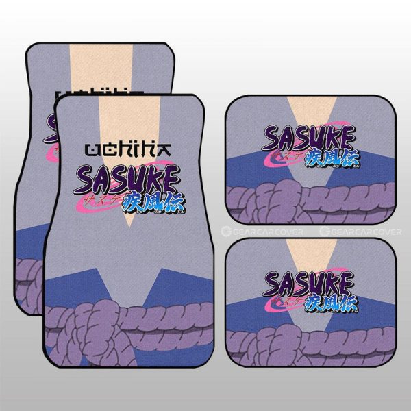 Sasuke Shippuden Uniform Car Floor Mats Custom Anime Car Interior Accessories