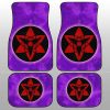 Sasuke Uchiha Eternal Mangekyo Sharingan Car Floor Mats Custom Anime Tie Dye Style