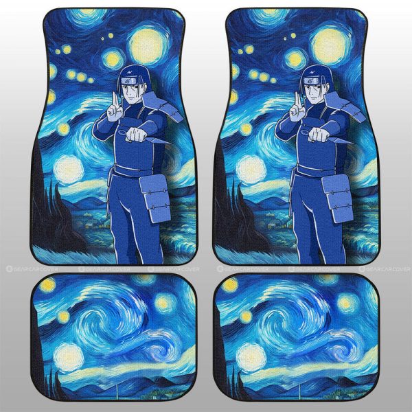 Senju Hashirama Car Floor Mats Custom Starry Night Styles