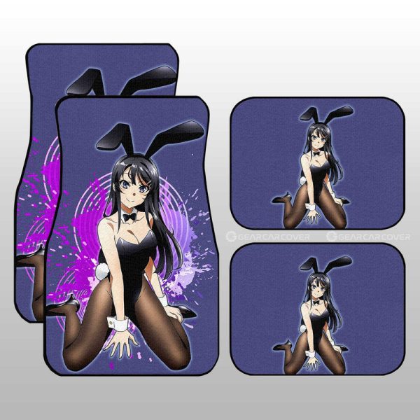 Sexy Girl Mai Sakurajima Car Floor Mats Custom Bunny Girl Senpai