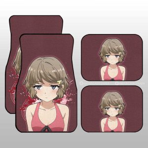 Sexy Girl Tomoe Koga Car Floor Mats Custom Bunny Girl Senpai