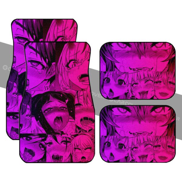 Sexy Juri Face Ahegao Car Floor Mats Custom Car Interior Accessories