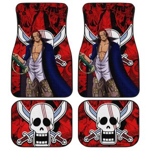 Shanks Car Floor Mats Custom One Piece Anime