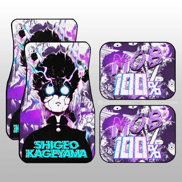 Shigeo Kageyama Car Floor Mats Custom Anime Mob Pyscho 100