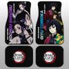 Shinobu And Giyuu Car Floor Mats Custom Demon Slayer Anime