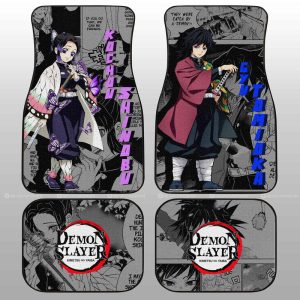 Shinobu And Giyuu Car Floor Mats Custom Mix Mangas