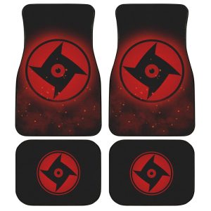 Shisu Mangekyou Car Floor Mats Custom Sharingan Anime Car Accessories