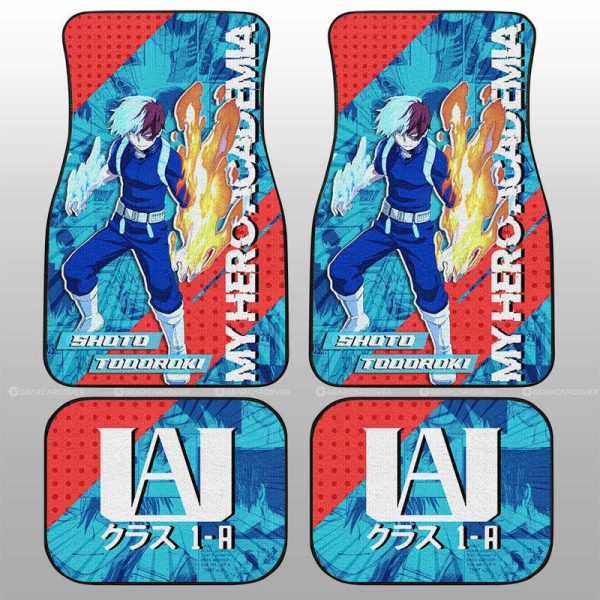 Shoto Todoroki Car Floor Mats Custom Car Accessories