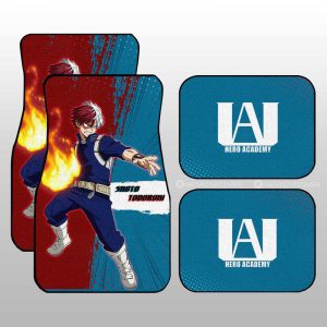 Shoto Todoroki Car Floor Mats Custom For My Hero Academia Anime Fans