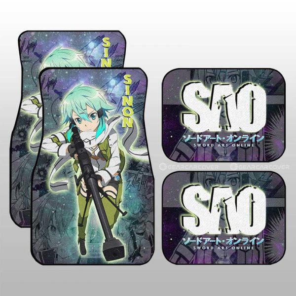 Sinon Car Floor Mats Custom Manga Galaxy Style