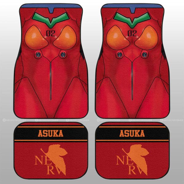 Souryuu Asuka Langley Car Floor Mats Custom NGE Car Interior Accessories