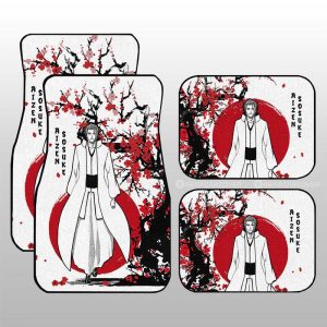 Sousuke Aizen Car Floor Mats Custom Japan Style Anime Bleach Car Interior Accessories