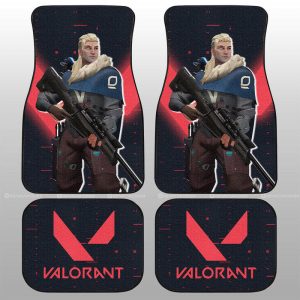 Sova Car Floor Mats Custom Valorant Agent