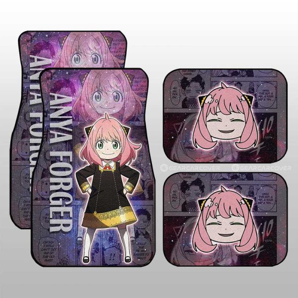 Spy x Family Anime Car Floor Mats Custom Anya Forger Galaxy Style Car Accessories