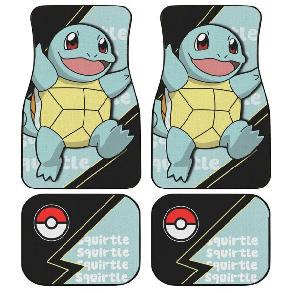 Squirtle Car Floor Mats Custom Anime Car Interior Accessories