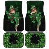 St. Patrick's Lucky Skull Shamrock Car Floor Mats