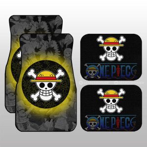 Straw Hat Pirates Flag Car Floor Mats Custom Car Accessories