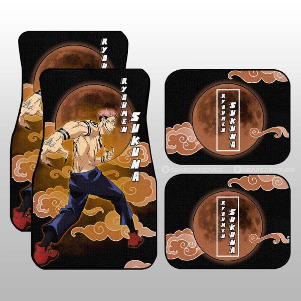 Sukuna Car Floor Mats Custom Jujutsu Kaisen Anime Car Interior Accessories