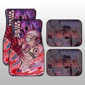 Sukuna Ryoumen Car Floor Mats Custom Galaxy Manga Style