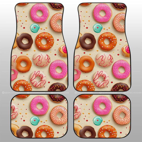 Summer Donuts Car Floor Mats Custom Girly Pattern Car Accessories