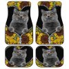 Sunflower British Short Hair Cat Car Floor Mats Custom Cat Car Accessories