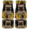 Sunflower French Bulldog Car Floor Mats Car Accessories For French Bulldog Owners