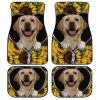 Sunflower Labrador Retriever Car Floor Mats Funny Gift Idea For Labrador Retriever Owners