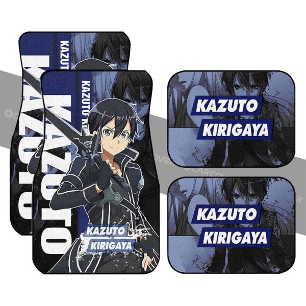 Sword Art Online Kazuto Kirigaya Car Floor Mats Custom Anime Car Interior Accessories