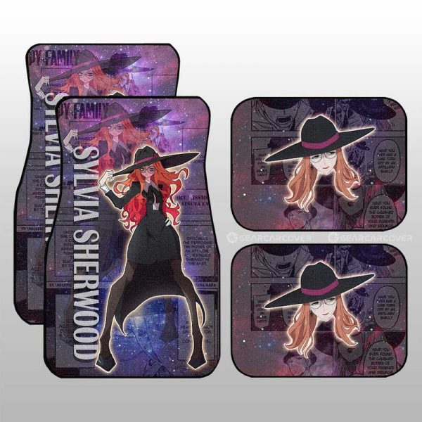 Sylvia Sherwood Car Floor Mats Custom Galaxy Style Spy x Family Anime Car Accessories