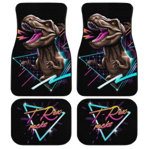 T-rex Rock Dinosaur Car Floor Mats Custom Car Accessories