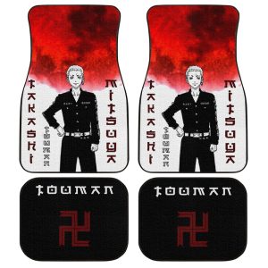 Takashi Mitsuya Car Floor Mats Custom Anime Tokyo Revengers Car Interior Accessories