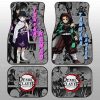 Tanjiro And Kanao Car Floor Mats Custom Mix Mangas