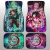 Tanjiro And Nezuko Car Floor Mats Custom Characters Demon Slayer Car Accessories