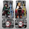 Tanjiro And Rengoku Car Floor Mats Custom Demon Slayer Anime Mix Mangas