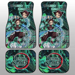 Tanjiro Kamado Car Floor Mats Custom Demon Slayer Anime Car Accessories