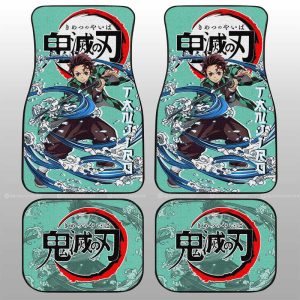 Tanjiro Kamado Car Floor Mats Custom Demon Slayer Anime Car Accessories