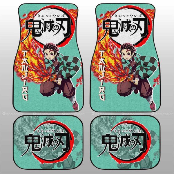 Tanjiro Kamado Car Floor Mats Custom Demon Slayer Anime Car Accessories