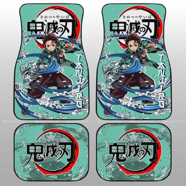 Tanjiro Kamado Car Floor Mats Custom Demon Slayer Anime Car Accessories