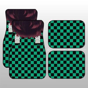 Tanjiro Uniform Car Floor Mats Custom Hairstyle Car Interior Accessories