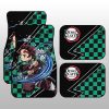 Tanjiro Water Car Floor Mats Custom Breathing Skill Demon Slayer Anime Car Accessories