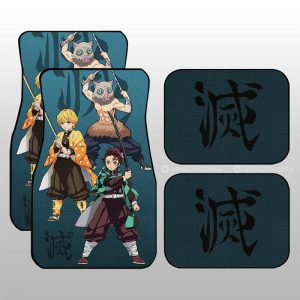 Tanjiro Zenitsu Inosuke Car Floor Mats Custom Car Accessories