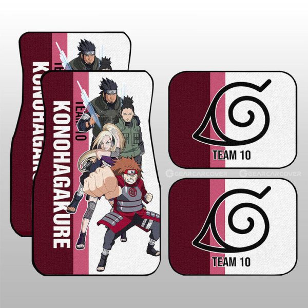 Team 10 Car Floor Mats Custom Anime Car Accessories