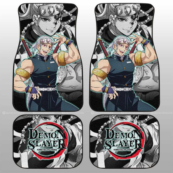 Tengen Uzui Car Floor Mats Custom Demon Slayer Anime Car Accessories