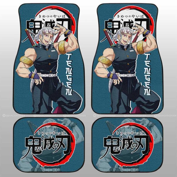 Tengen Uzui Car Floor Mats Custom Demon Slayer Anime Car Accessories