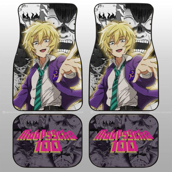 Teruki Hanazawa Car Floor Mats Custom Mob Psycho 100 Anime Car Interior Accessories