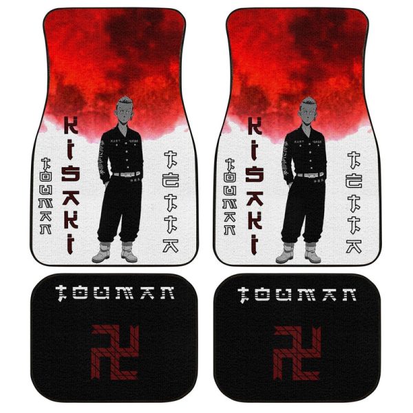 Tetta Kisaki Car Floor Mats Custom Anime Tokyo Revengers Car Interior Accessories