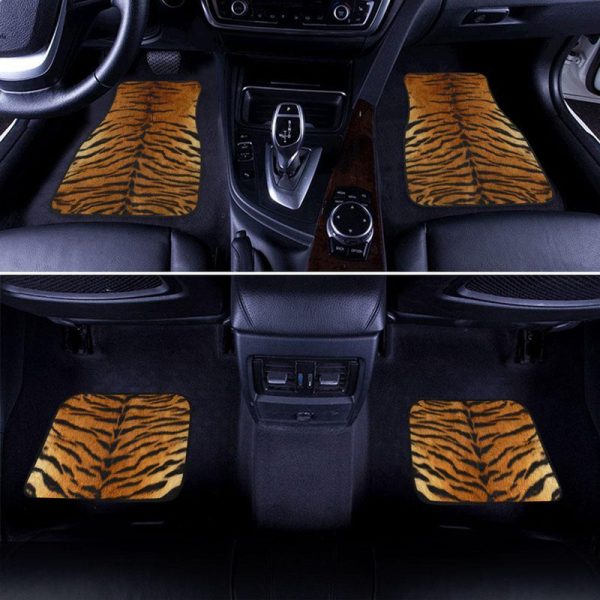 Tiger Car Floor Mats Printed Custom Animal Skin Car Accessories