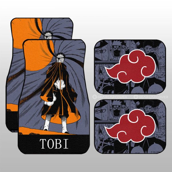 Tobi Car Floor Mats Custom Anime Car Accessories Manga Color Style