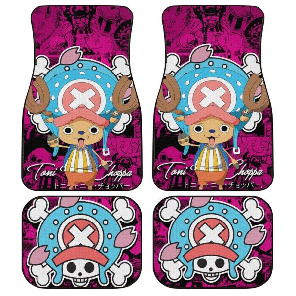 Tony Tony Chopper Car Floor Mats Custom One Piece Anime Car Accessories