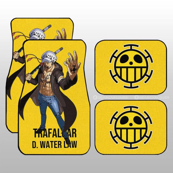 Trafalgar D. Water Law Car Floor Mats Custom Anime Car Accessories For One Piece Fans